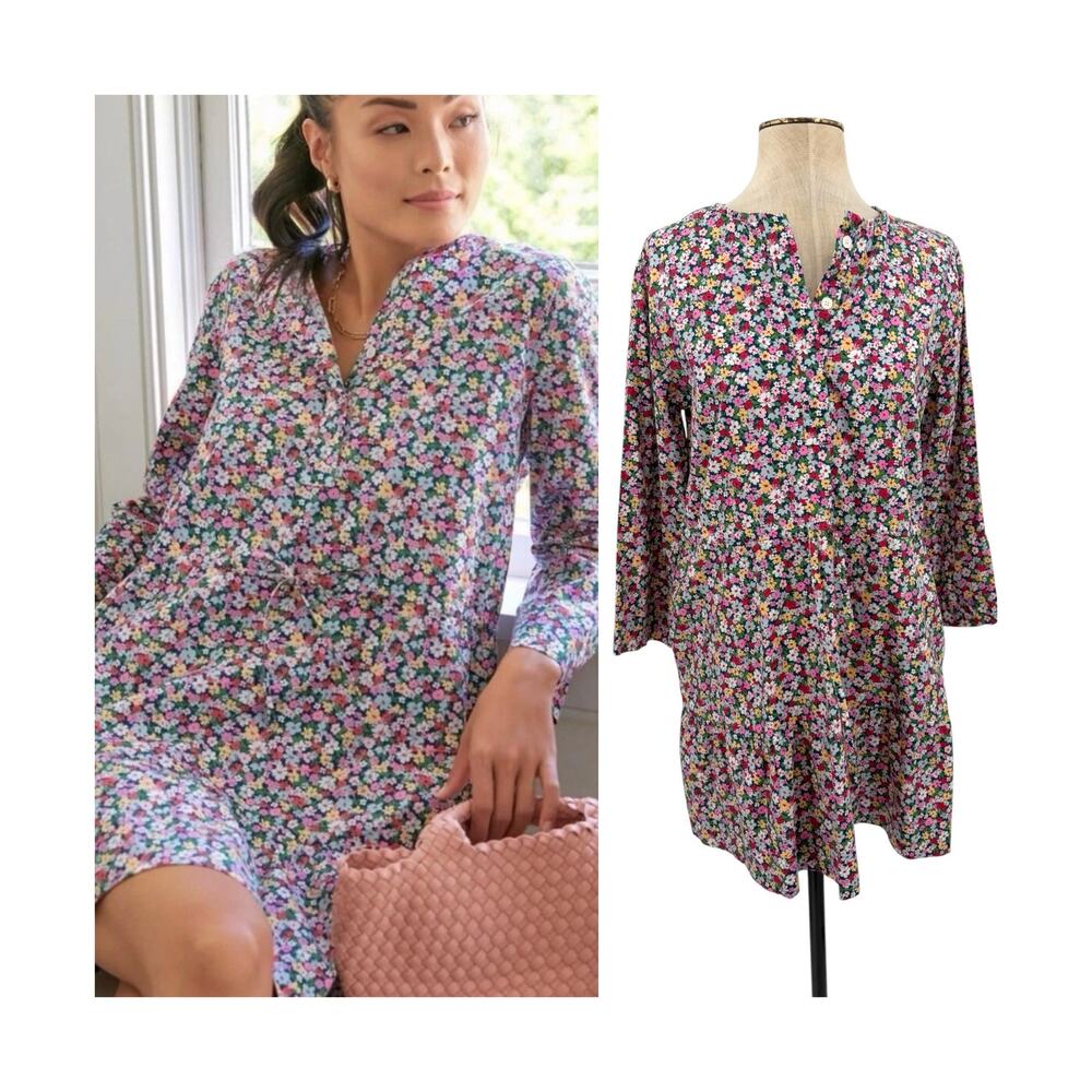 Tuckernuck Pomander Place Lucy Ditsy Floral Tiered Mini Dress Size Small